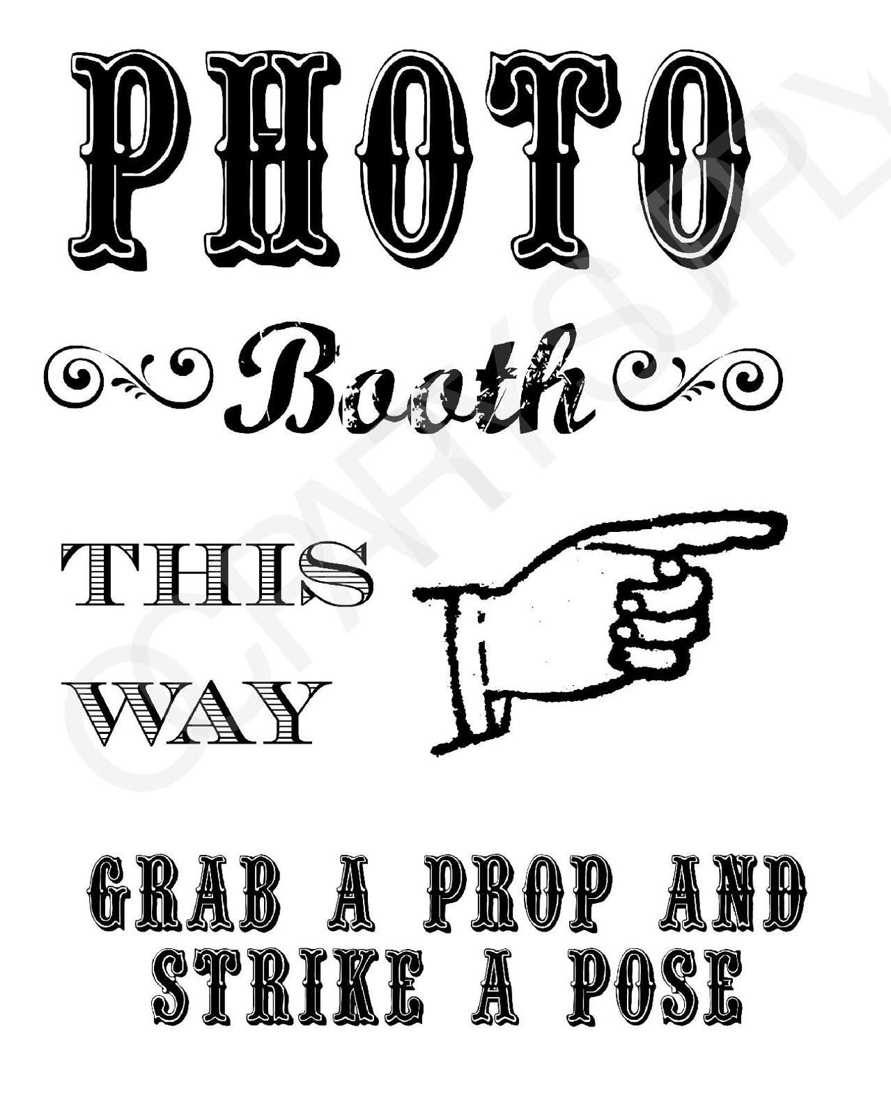 Free Printable Photo Booth Sign Template Free Printable