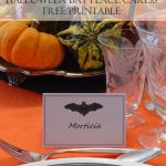 Halloween Bat Place Cards   Free Printable Halloween Place Cards