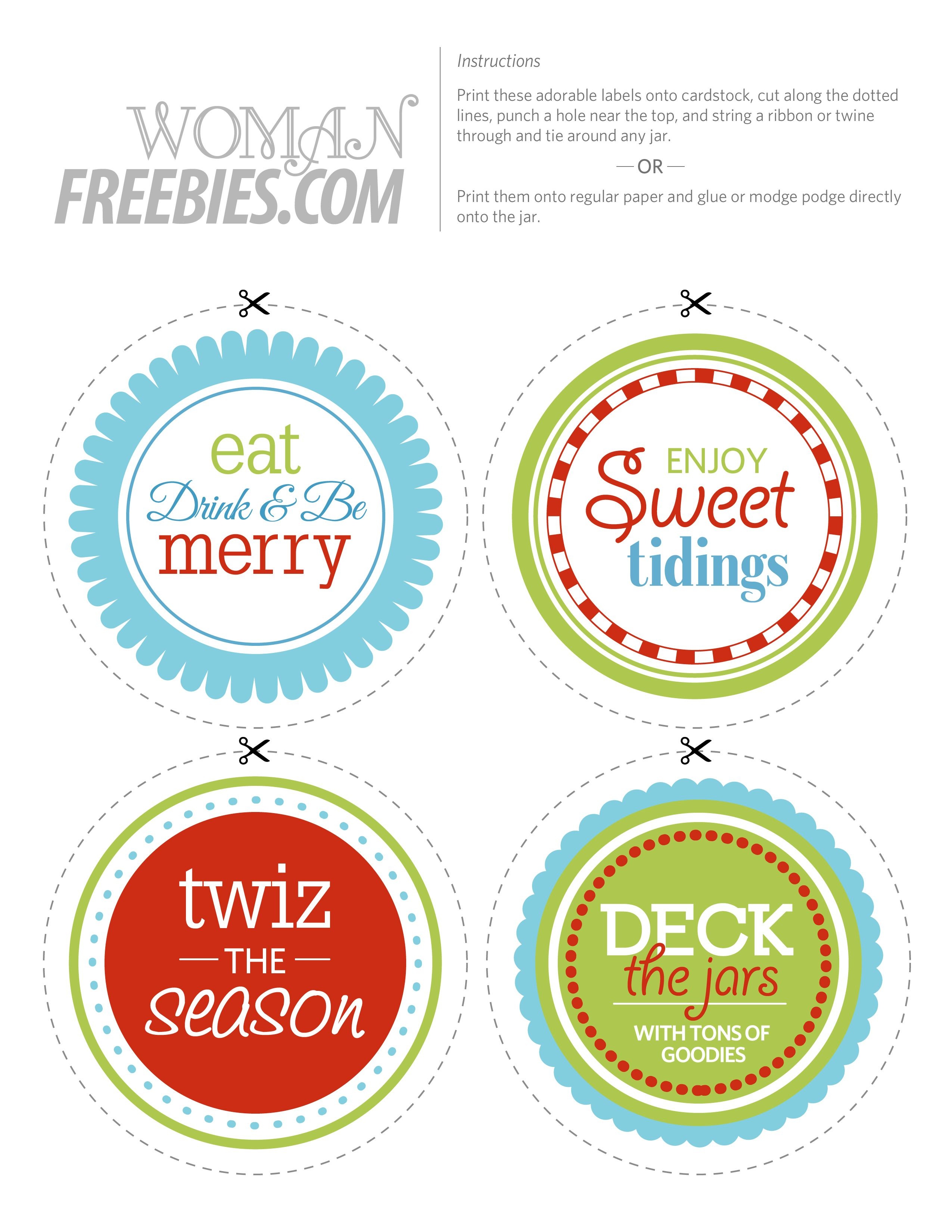 Halloween Jar Circular Label | Free Printable Candy Jar Labels - Free Printable Mason Jar Labels Template