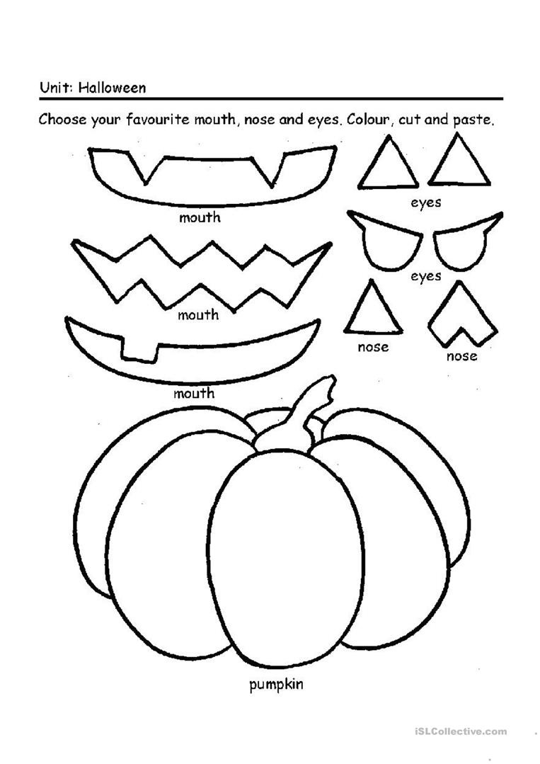 Halloween - Make Your Own Pumpkin Worksheet - Free Esl Printable - Make Your Own Worksheets Free Printable