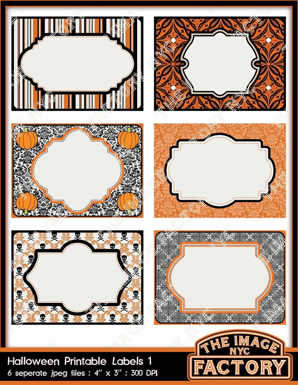 Halloween Printable Labels &amp;amp; Tags, For Gift Tags, Place Cards - Free Printable Halloween Place Cards