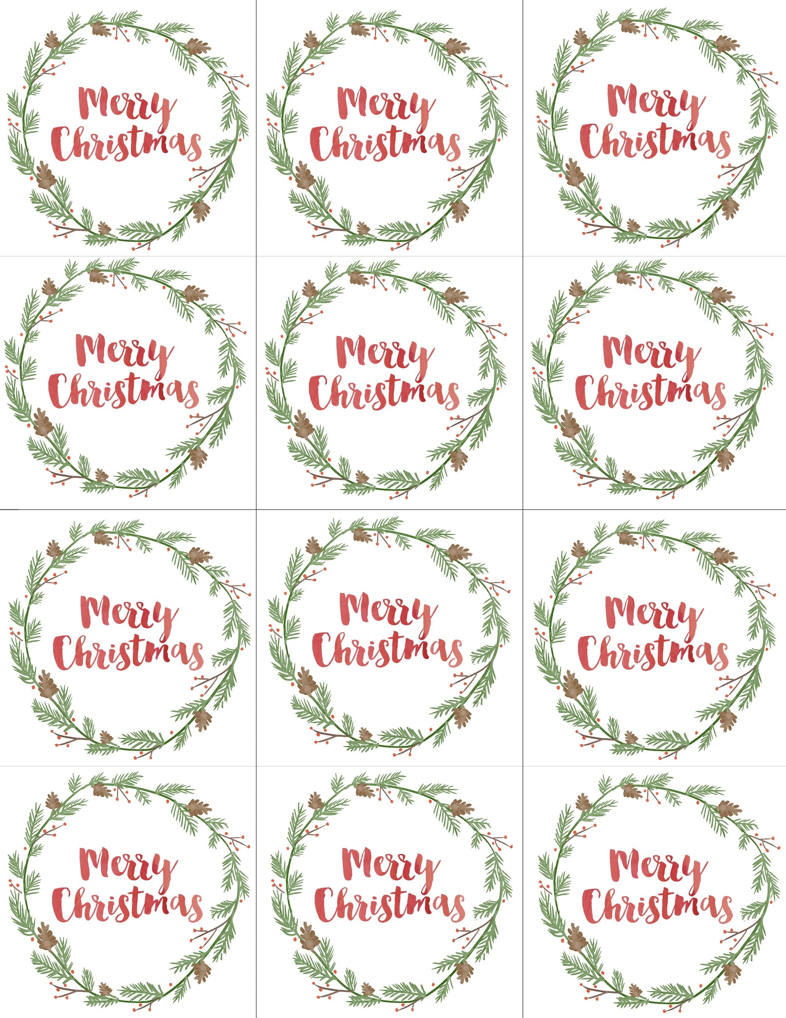 Hand Painted Gift Tags Free Printable | Free Print | Pinterest - Free Printable Christmas Pictures