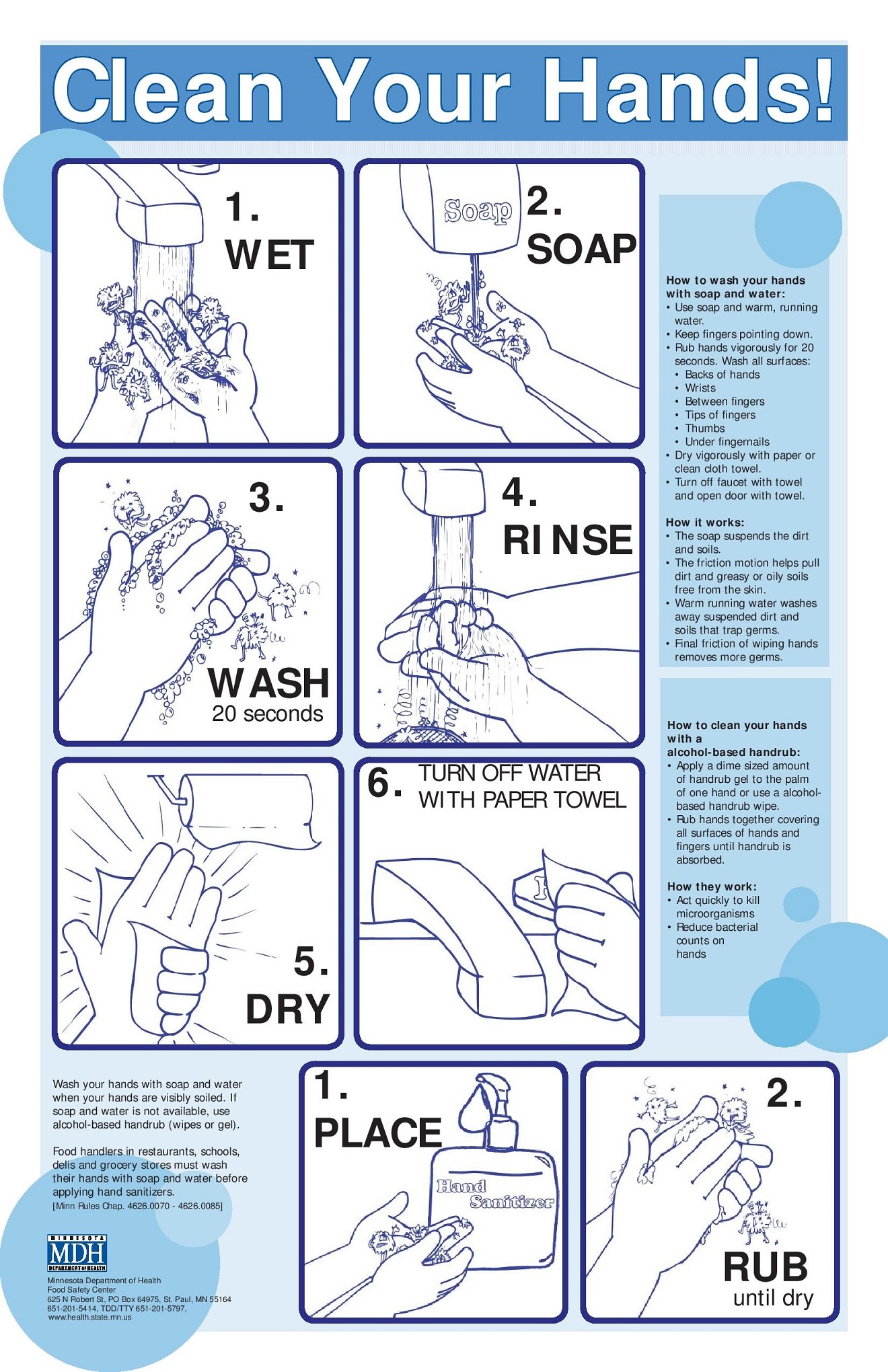 Free English / Spanish Handwashing Poster Use For Daycare School