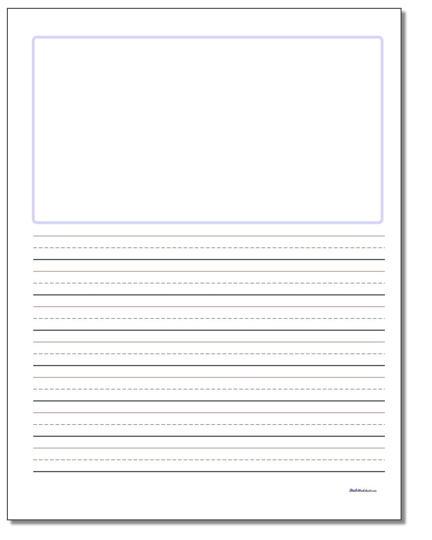 Handwriting Paper - Free Printable Blank Handwriting Worksheets