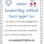 Handwriting Without Tears Writing Paper   Handwriting Without Tears Worksheets Free Printable
