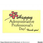 Happy Administrative Professional's Day Banner | Zazzle   Administrative Professionals Cards Printable Free