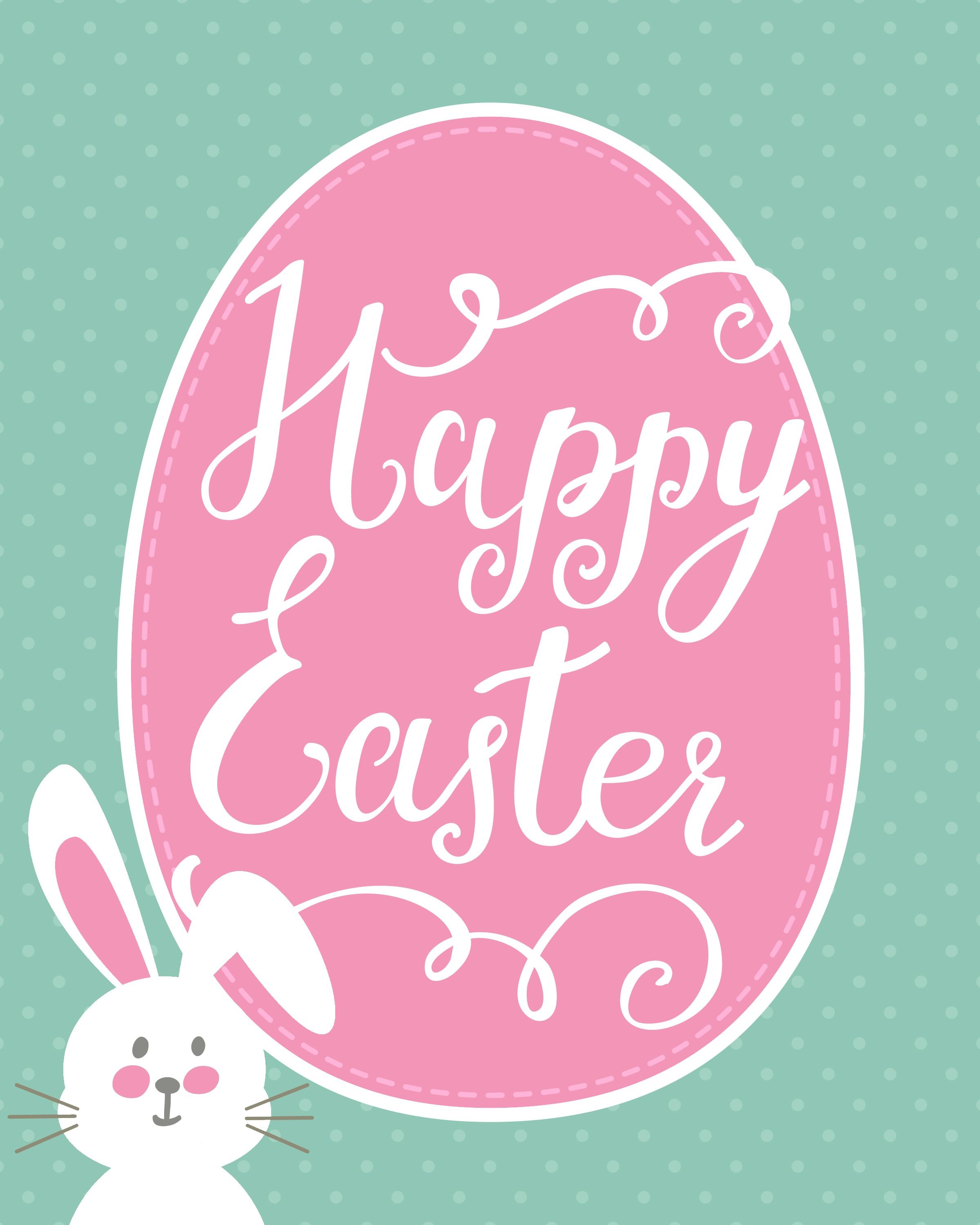 Happy Easter Bunny Printable | Holidays - Easter | Happy Easter - Free Printable Easter Greeting Cards