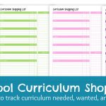 Homeschool Curriculum Shopping List: Free Printable   Free Printable Homeschool Curriculum