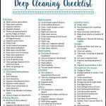 How To Enjoy Deep Cleaning Your House + Free Checklist + Cleaning   Free Printable House Cleaning Checklist
