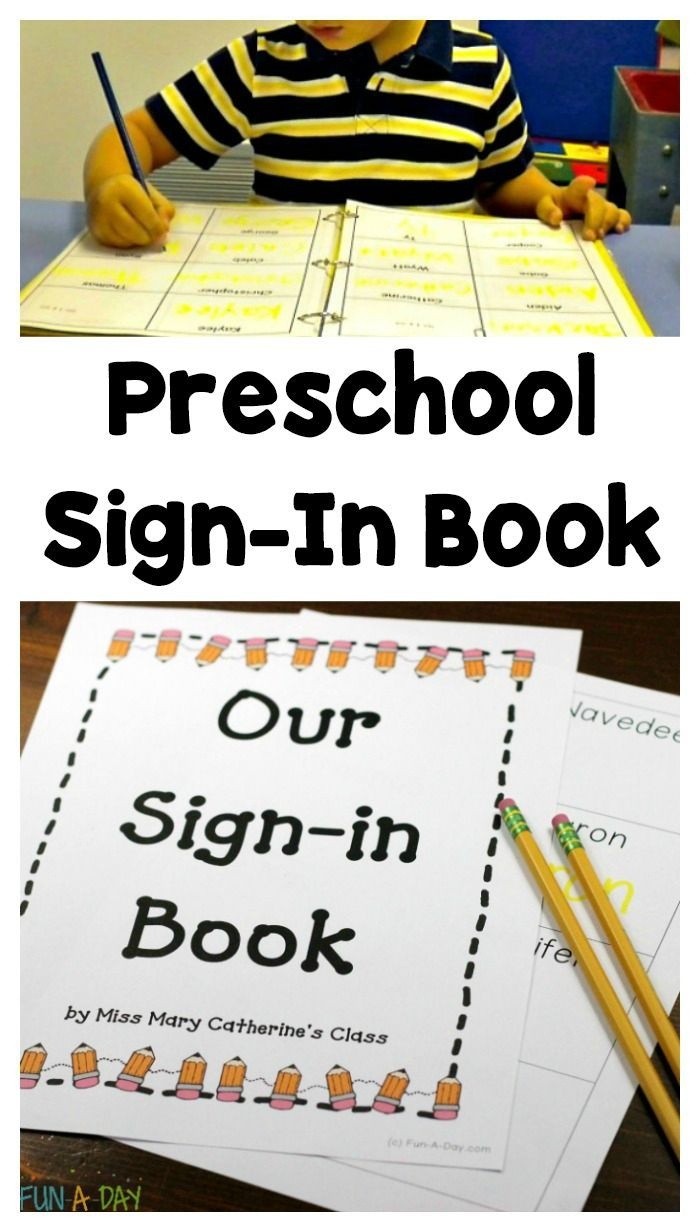 How To Make A Book With Free Printable Preschool Sign In Sheets - Free Printable Center Signs For Pre K