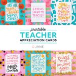 Jane Free Teacher Appreciation Printable Cards | Teacher   Free Printable Teacher Appreciation Cards