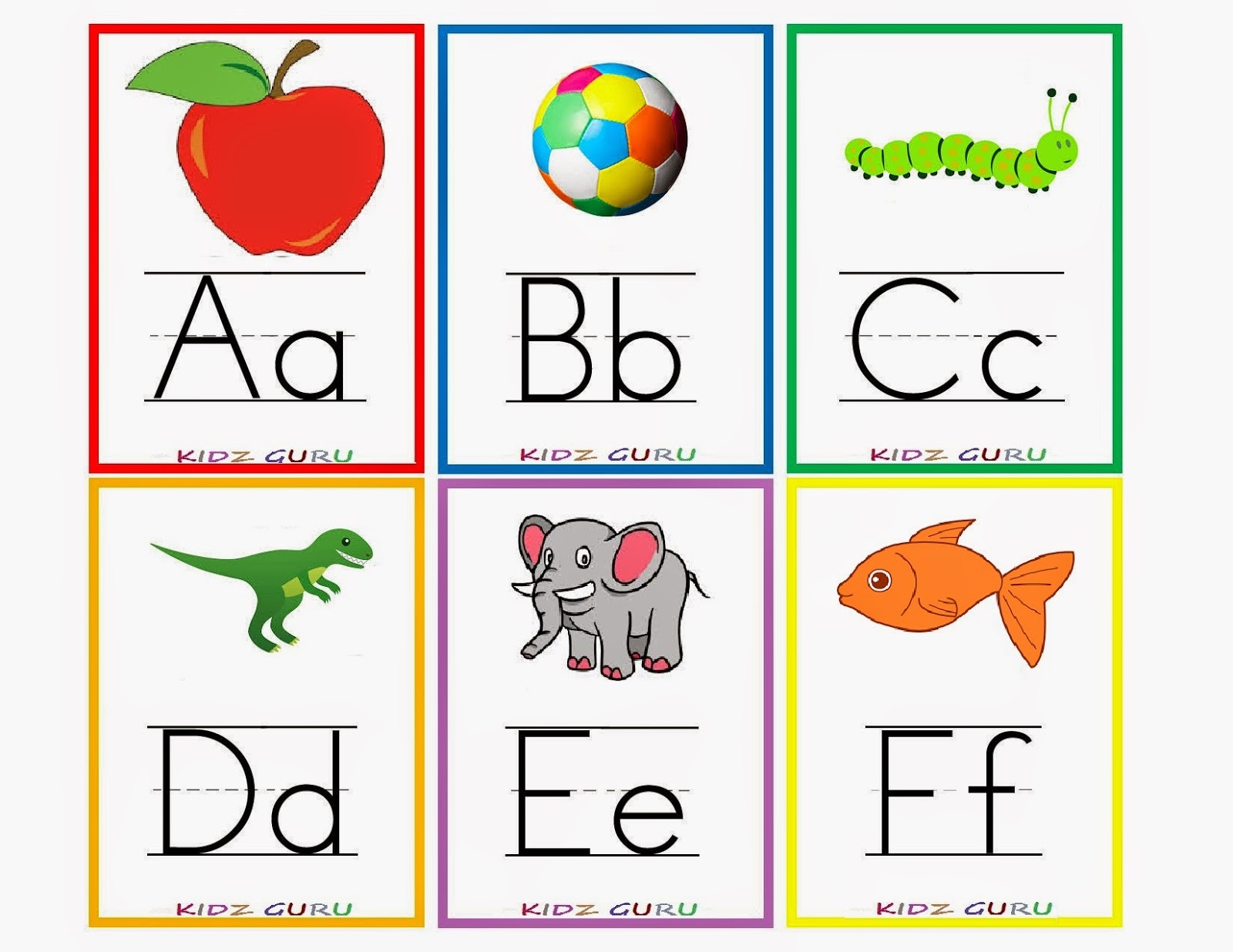 Free Printable Flashcards For Kindergarten