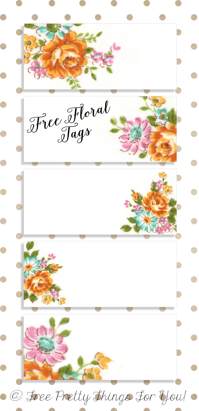 Labels: Pretty Floral Vintagetags | Best Free Digital Goods | Free - Free Printable Gift Name Tags