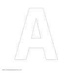 Large Alphabet Stencils | Freealphabetstencils   Free Printable 8 Inch Letters