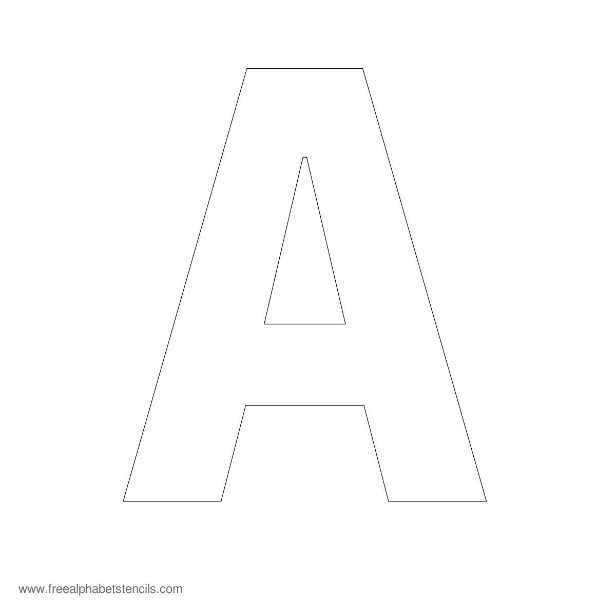 Large Alphabet Stencils Freealphabetstencils Free Printable 8 Inch Letters Free Printable