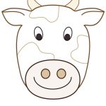 Large Printable Cow Decoration   Coolest Free Printables | Cow   Giraffe Mask Template Printable Free