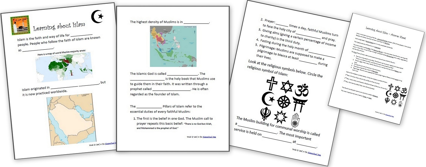 Learning About Islam - Free Worksheets And Resources For Kids - Free Printable Worksheets On Africa