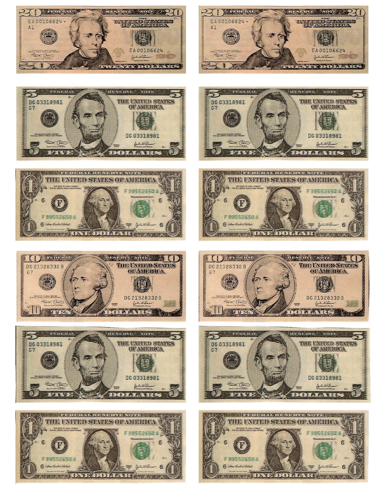 Printable Dollar Bills | 2006 5, Old Style? | Coping Skills | Dollar