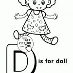 Letter D Coloring Pages Of Alphabet (D Letter Words) For Kids   Free Printable Alphabet Coloring Pages