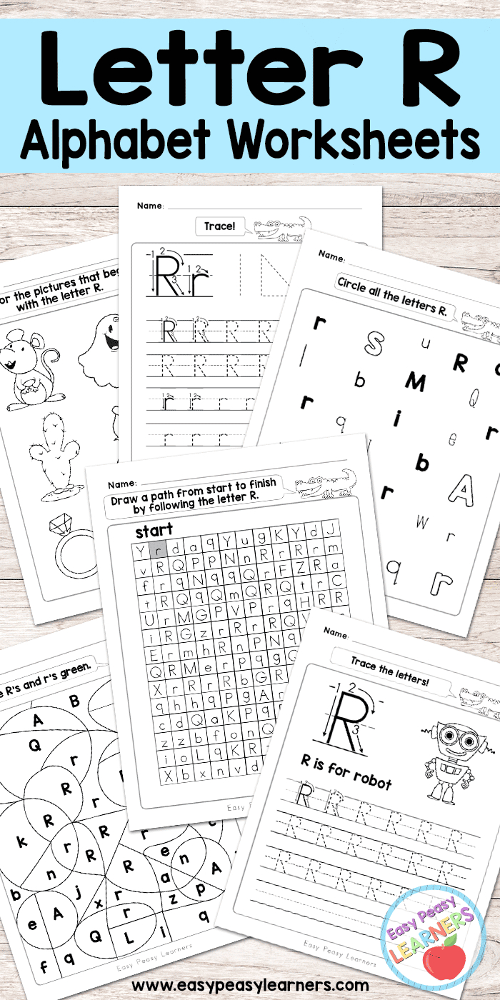 Letter R Worksheets - Alphabet Series - Easy Peasy Learners - Free Printable Preschool Worksheets For The Letter R