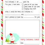 Letter To Santa – Free Printable   Free Printable Christmas Letters