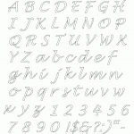 Lettering | Templates | Free Printable Letter Stencils, Letter   Free Printable Letters And Numbers