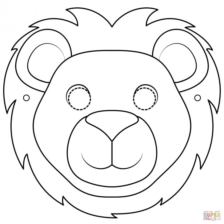 Free Printable Lion Mask