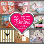 List Of Free Valentine's Printable Cards, Banners, Bag Toppers, Tags   Free Printable Valentine Decorations