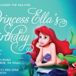 Little Mermaid Free Printable Birthday Invitations | The Little   Free Little Mermaid Printable Invitations