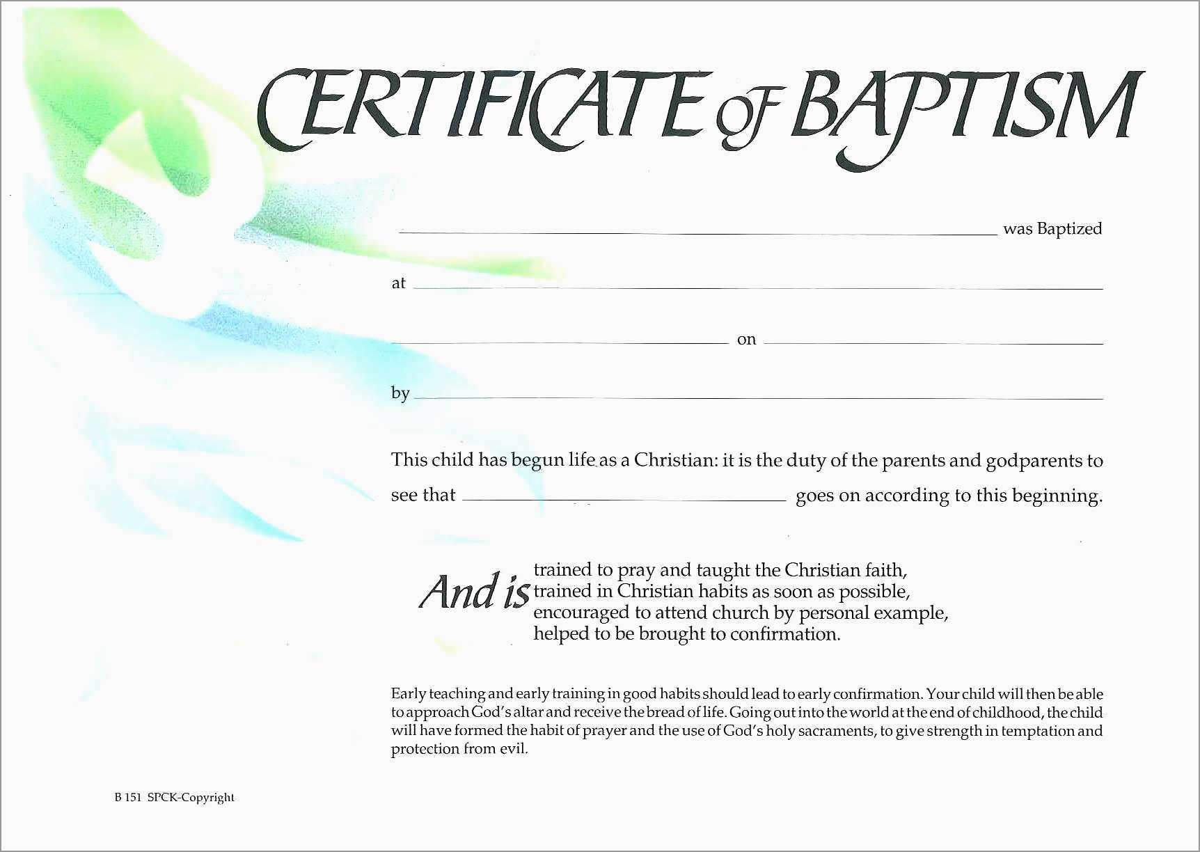 Luxury Free Baptism Certificate Template Word | Best Of Template - Free Online Printable Baptism Certificates