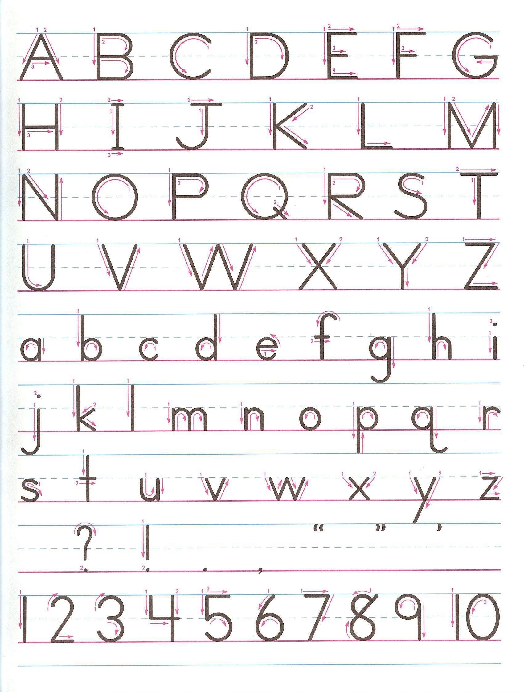 Free Handwriting Without Tears