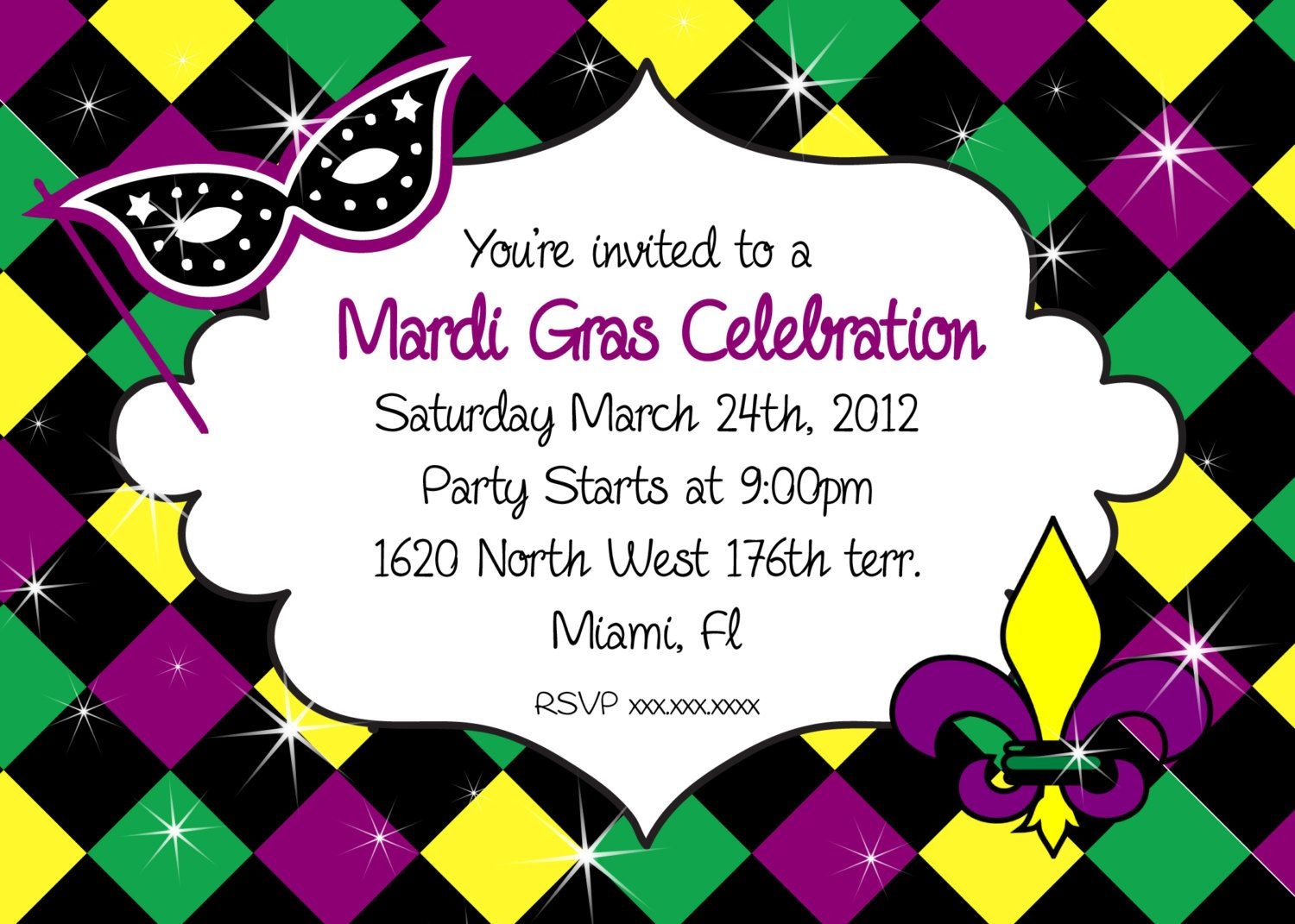 Free Printable Mardi Gras Invitations Free Printable