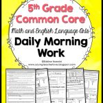 Math And English Language Arts Daily Morning Work   Young Teacher Love   Free Printable 4Th Grade Morning Work
