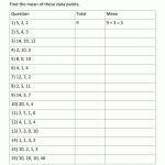 Mean Worksheets   Free Printable Statistics Worksheets
