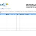 Medication Schedule Template Best Of Printable Medication List   Free Printable Medication List Template