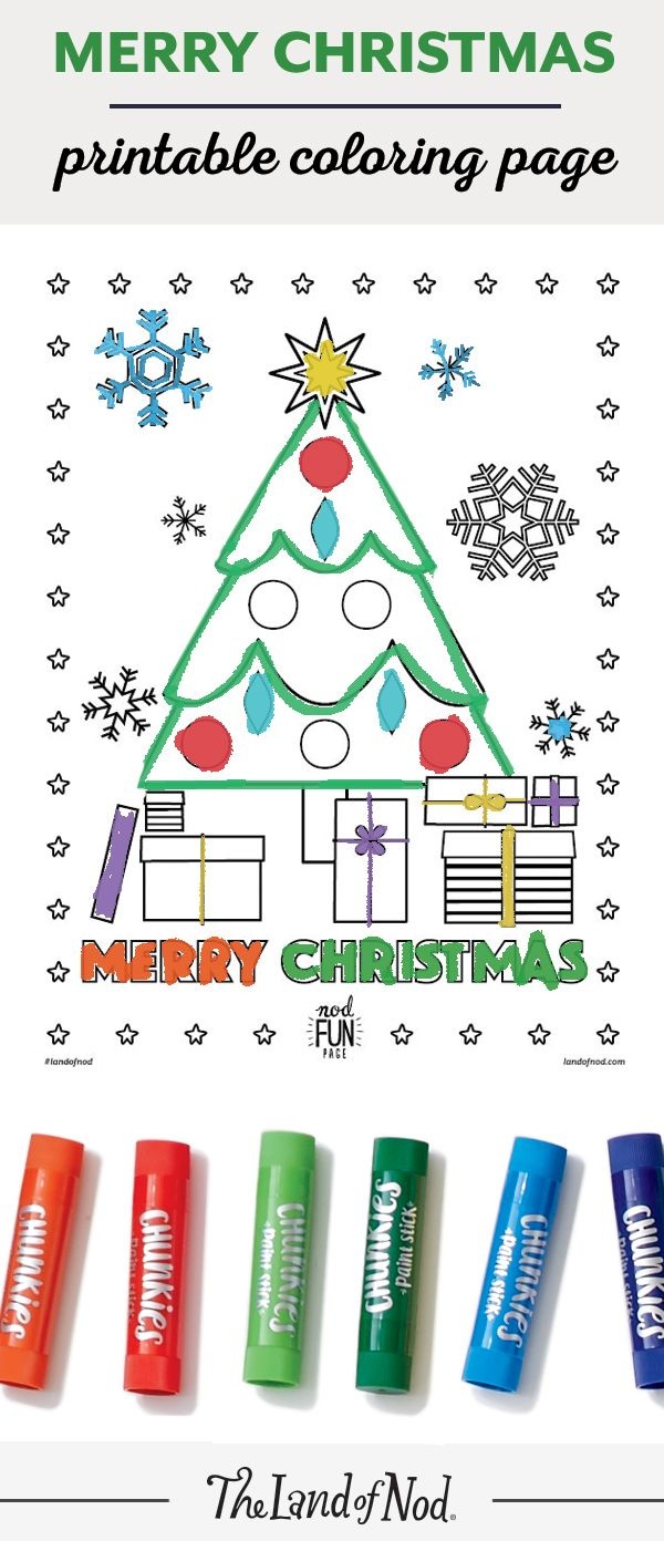 Merry Christmas Printable Coloring Page | Crafty Kids | Christmas - Free Printable Christmas Pictures