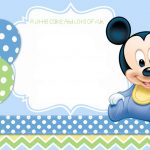 Mickey Mouse 1St Birthday | Tiago's Birthday | 1St Birthday   Free Printable Mickey Mouse 1St Birthday Invitations