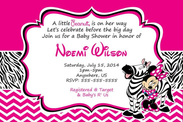 Free Printable Minnie Mouse Baby Shower Invitations