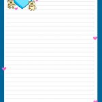 Miss You Love Letter Pad Stationery | Lined Stationery | Free   Free Printable Stationary Pdf