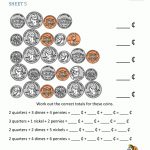Money Worksheets For Kids 2Nd Grade   Free Printable Math Worksheets For 2Nd Grade