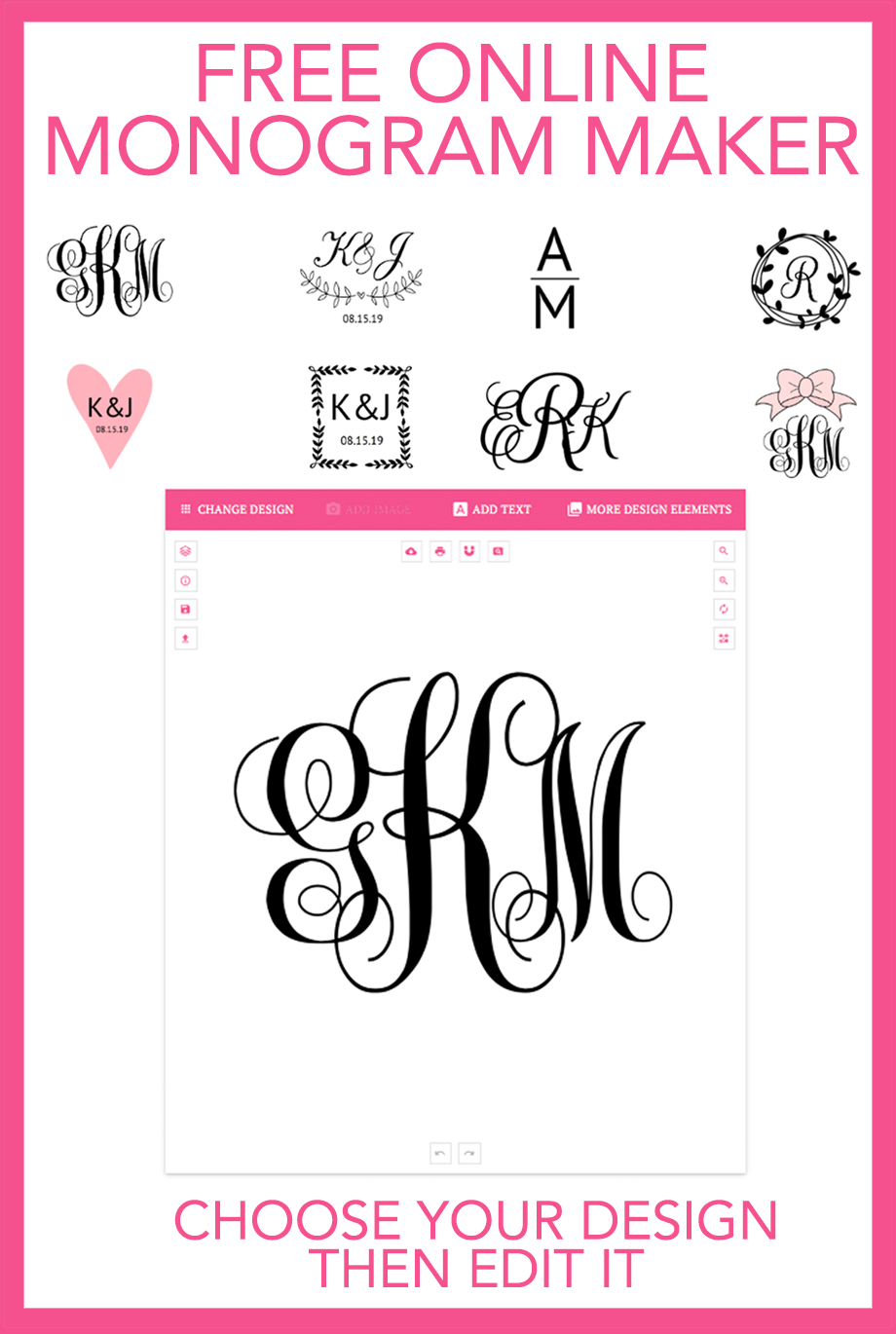 Monogram Maker | Free Printables - Free Printable Wall Art, Free - Monogram Maker Online Free Printable