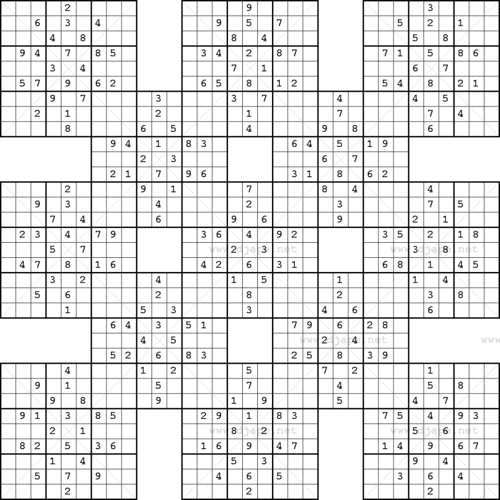 Monster Sudoku 16X16 Printable | Www.topsimages | Printable Monster - Free Printable Super Challenger Sudoku