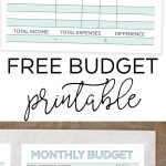 Monthly Budget Planner   Free Printable Budget Worksheet   Free Printable Budget Binder