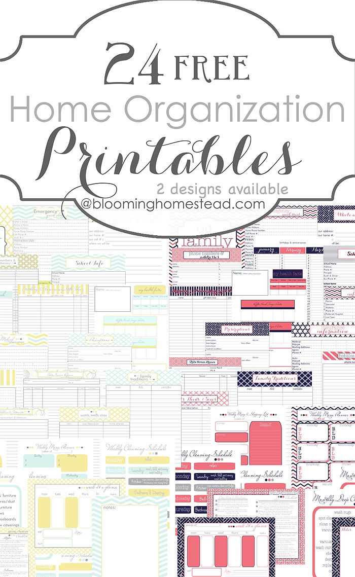 More Than 200 Free Home Management Binder Printables | Fab N&amp;#039; Free - Free Printable Home Organizer Notebook