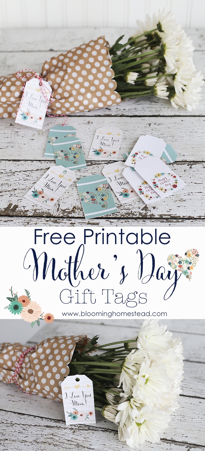 Mother&amp;#039;s Day Printable Gift Tags - Blooming Homestead - Free Printable Mothers Day Gifts