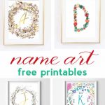 Name Art And Alphabet Printables {Free Printable Art}   Free Printable Images