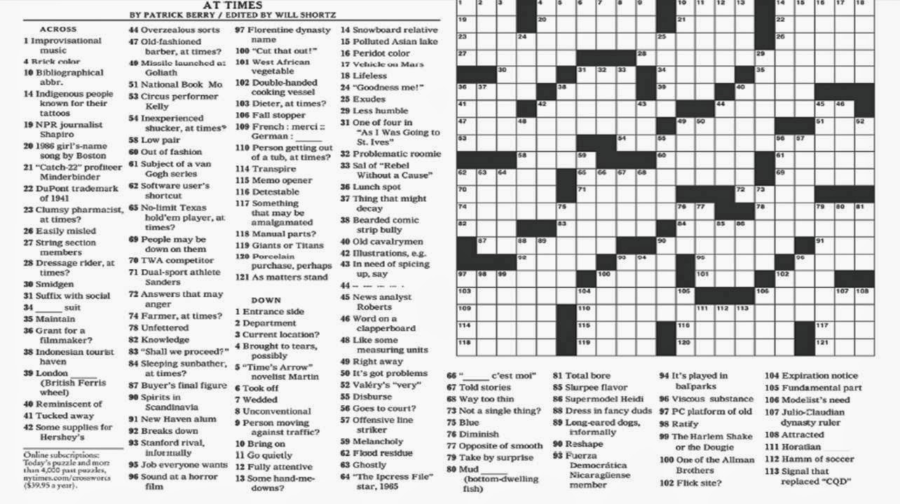 Ny Times Crossword Answers April 2 2024 sayre lizzie