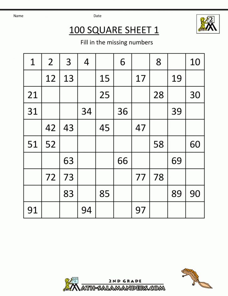 number square worksheets free printable number worksheets 1 100