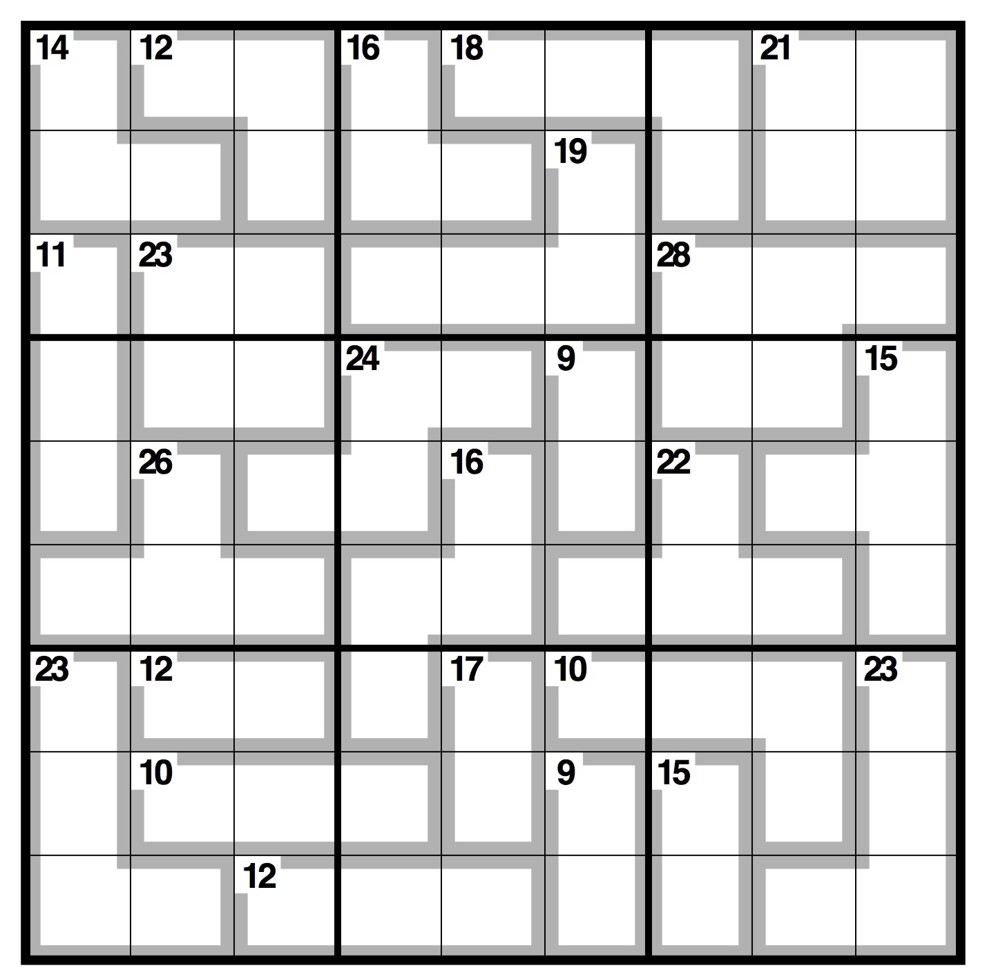 Observer Killer Sudoku | Life And Style | The Guardian - Killer Sudoku Free Printable