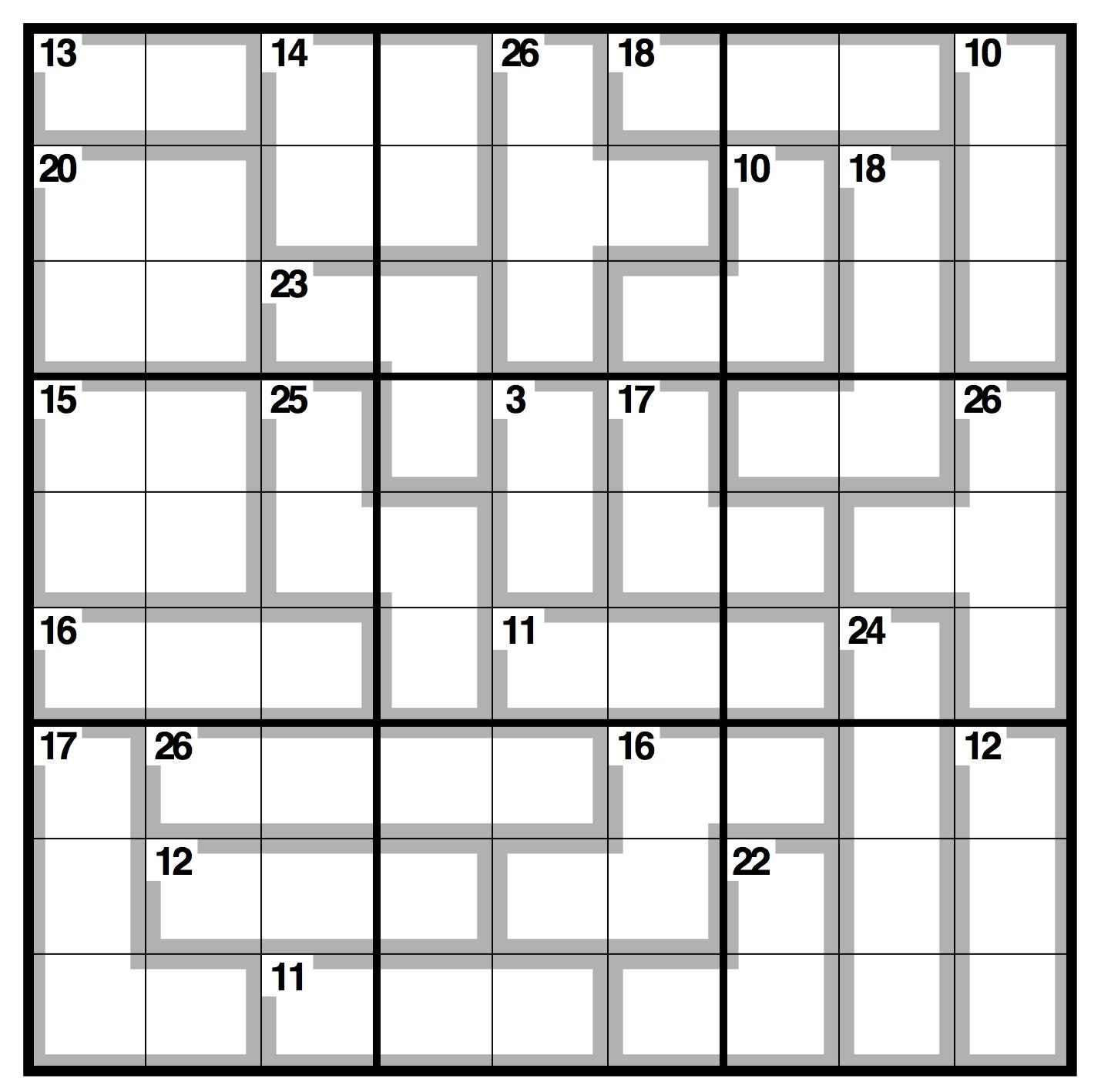 Observer Killer Sudoku | Life And Style | The Guardian - Killer Sudoku Free Printable